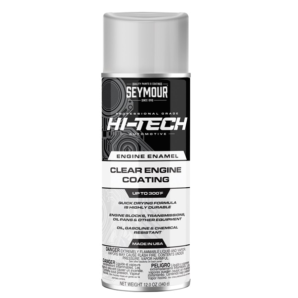 SEYMOUR® HI-TECH 300 Degree Engine Enamels - Clear Engine Coating, 12 oz